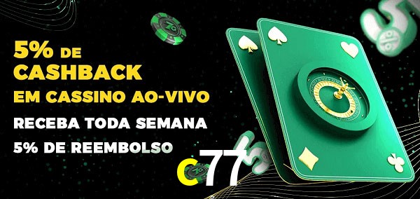 Promoções do cassino ao Vivo c77